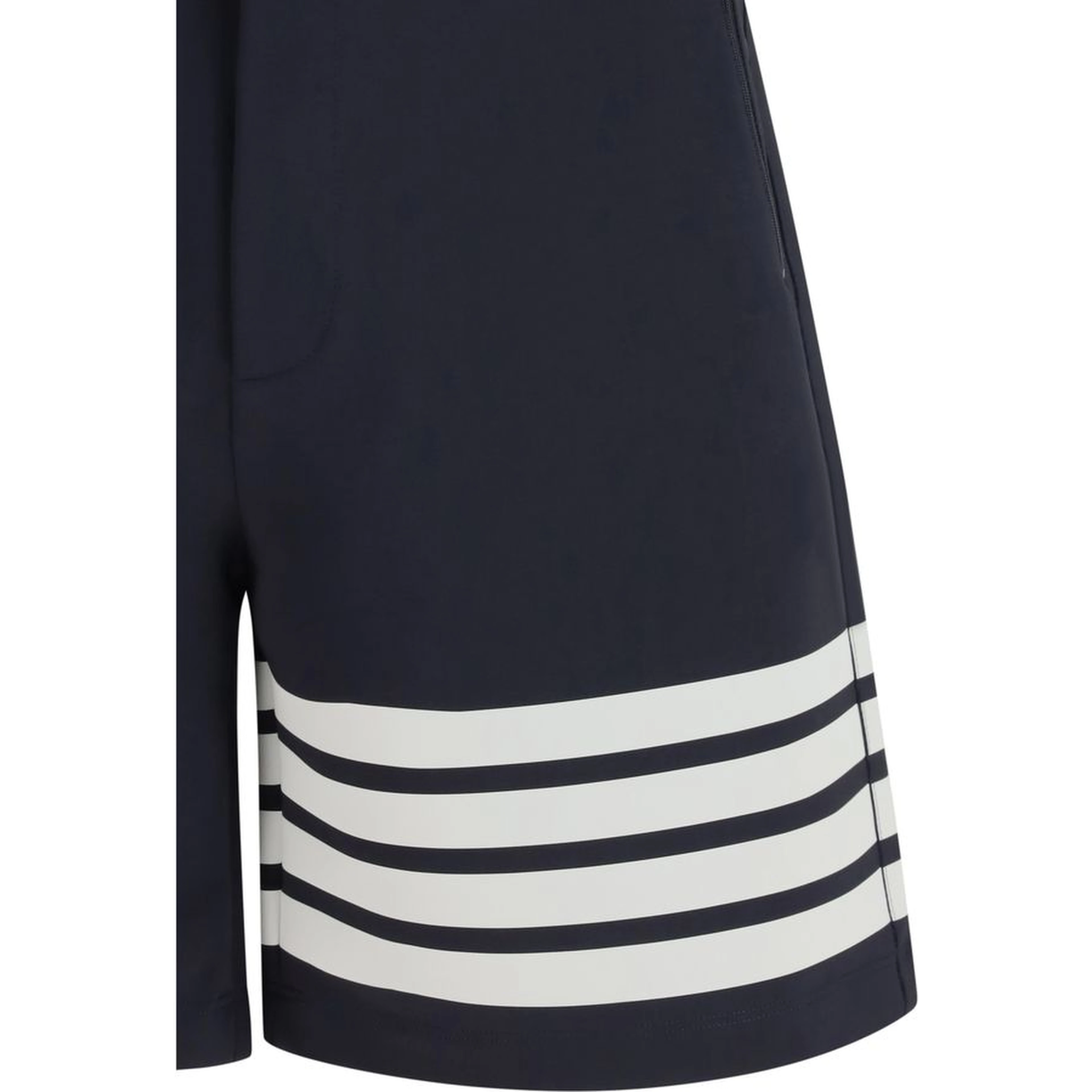 Blue Viscose Bermuda Shorts
