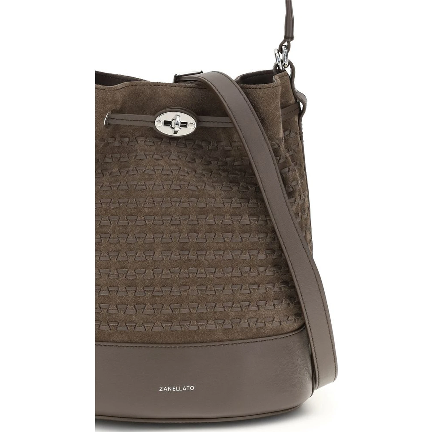 Brown Calf Leather Bos Taurus Handbag