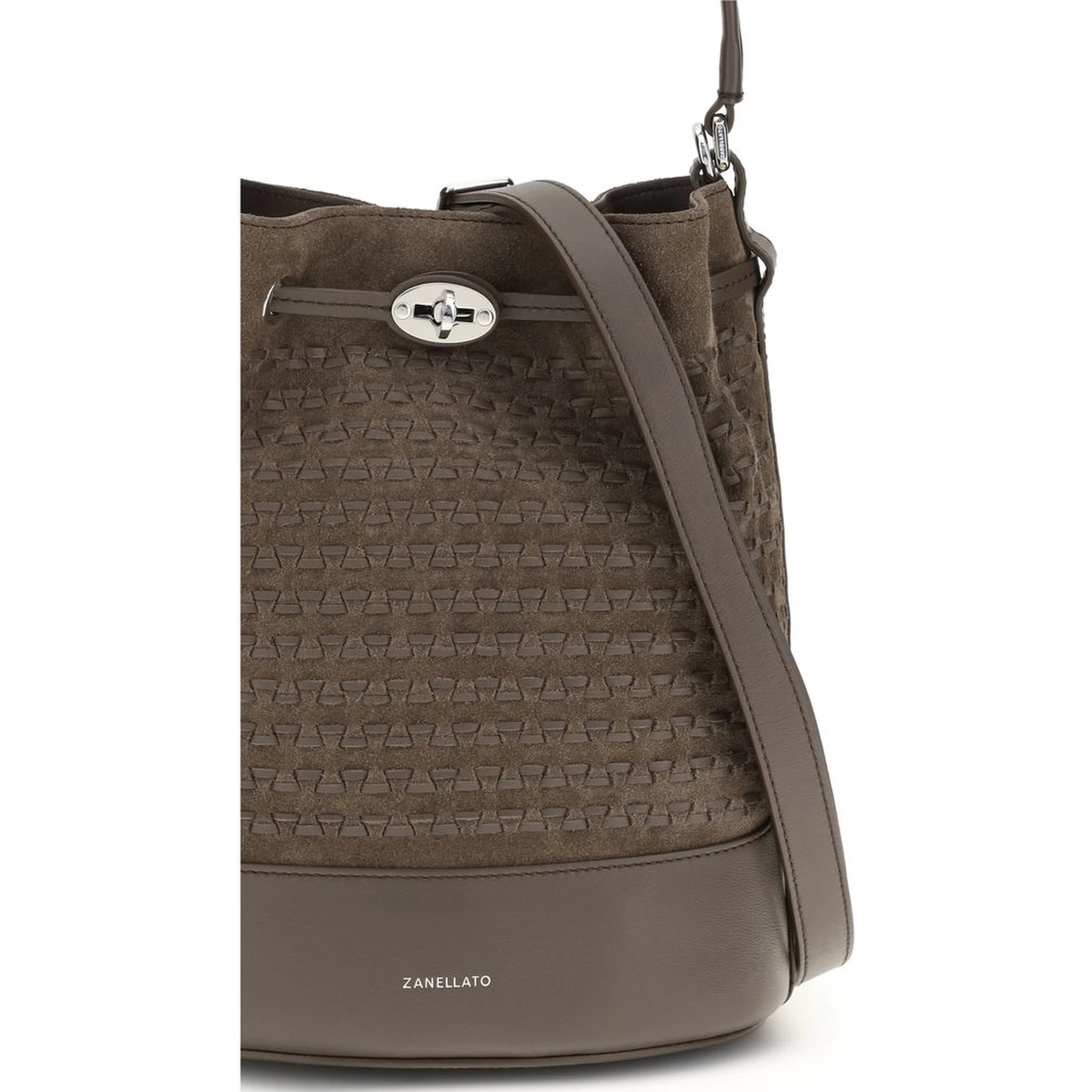 Brown Calf Leather Bos Taurus Handbag