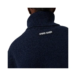 Blue Cashmere Turtleneck