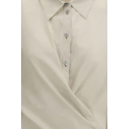Beige Cotton Dress Shirt