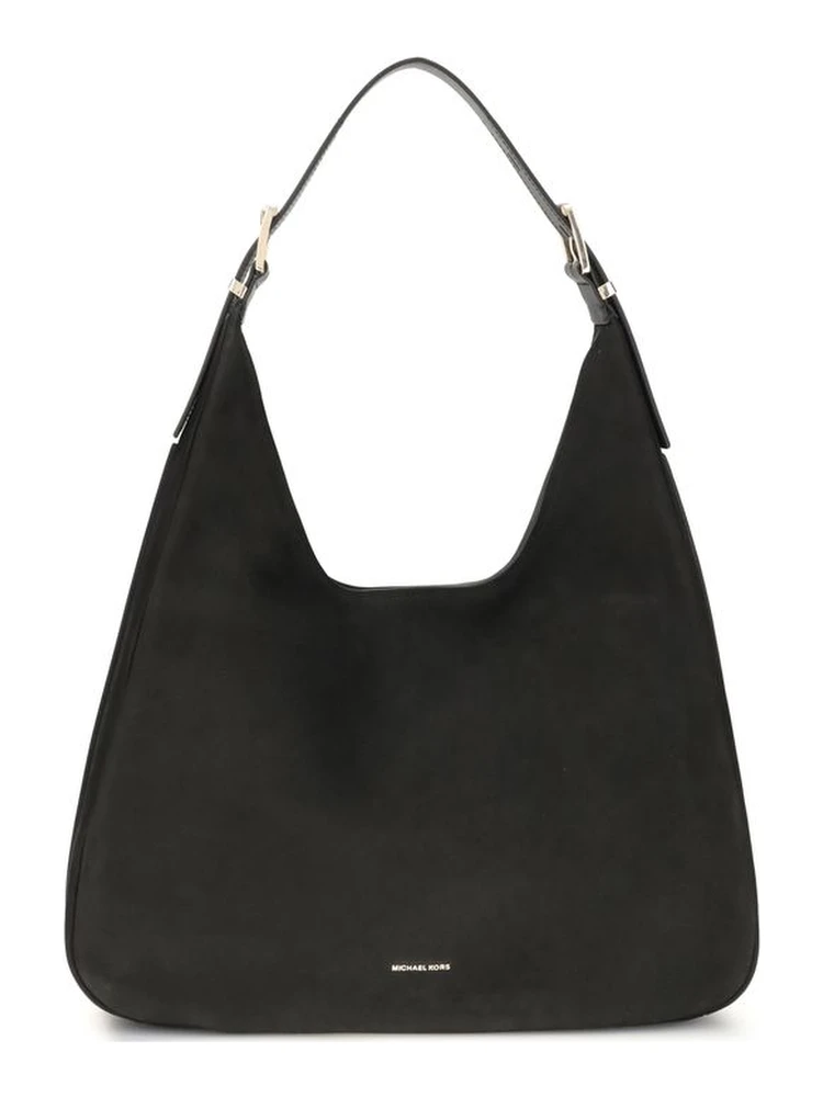 حقيبة كتف بوس توروس من جلد العجل الأسود