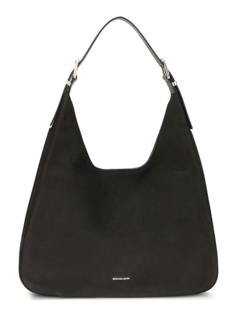 حقيبة كتف بوس توروس من جلد العجل الأسود