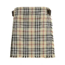 Multicolor Wool Mini Skirt