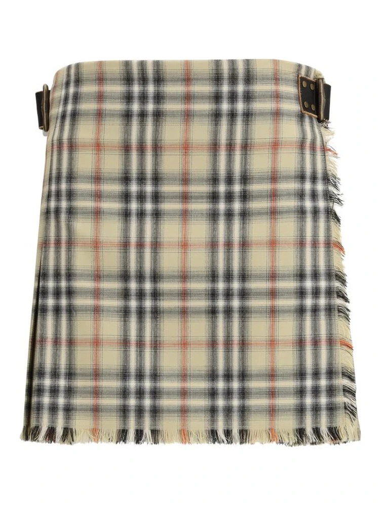 Multicolor Wool Mini Skirt