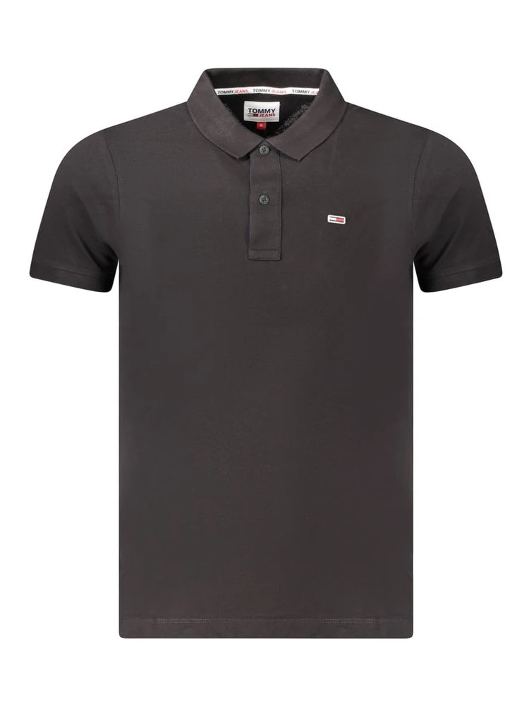 Black Cotton Men's Polo Shirt