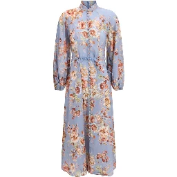 Multicolor Linen Long Dress