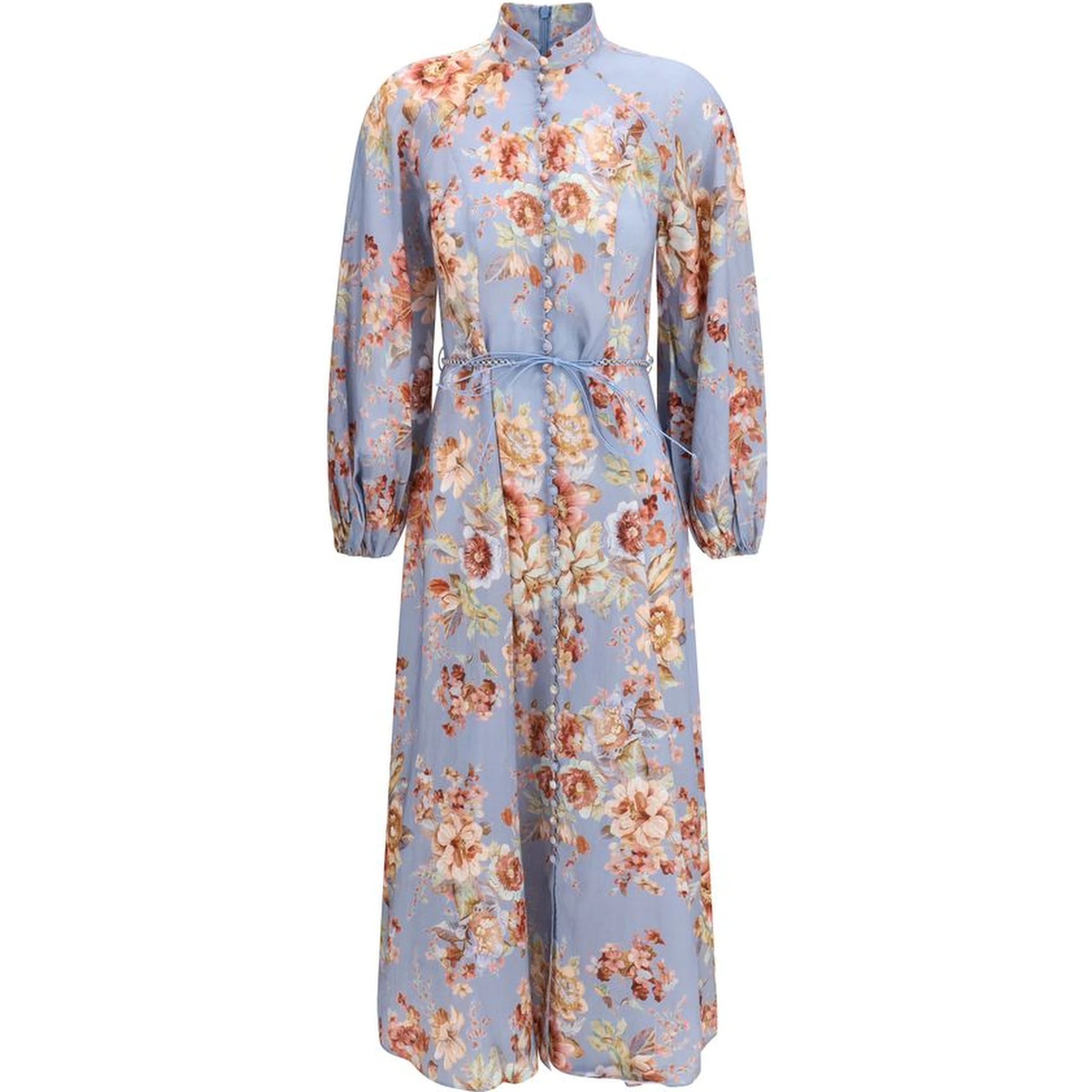 Multicolor Linen Long Dress