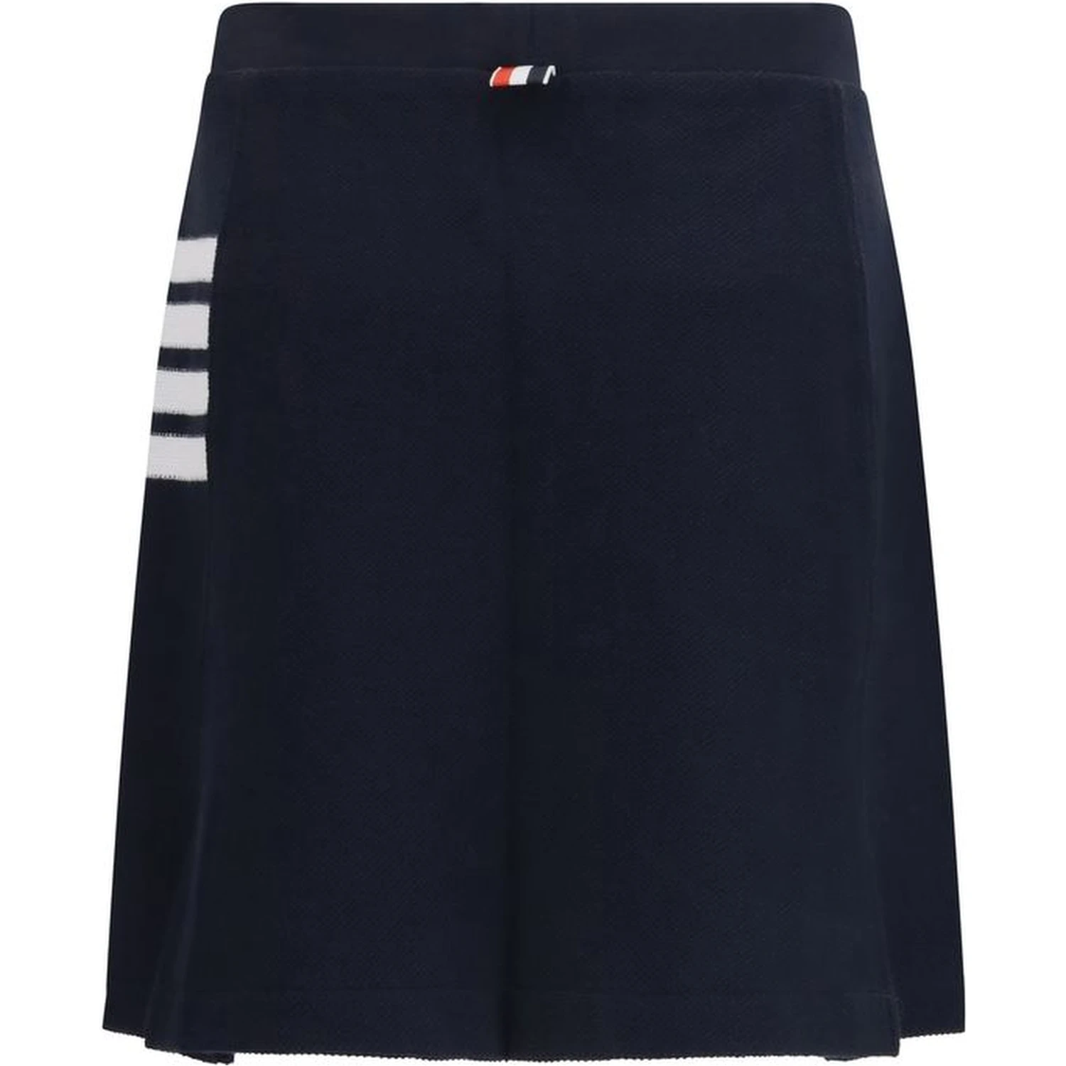 Blue Cotton Mini Skirt