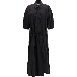 Black Silk Casual Dress