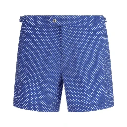 Blue Polyester Shorts
