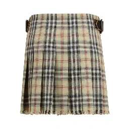 Multicolor Wool Mini Skirt