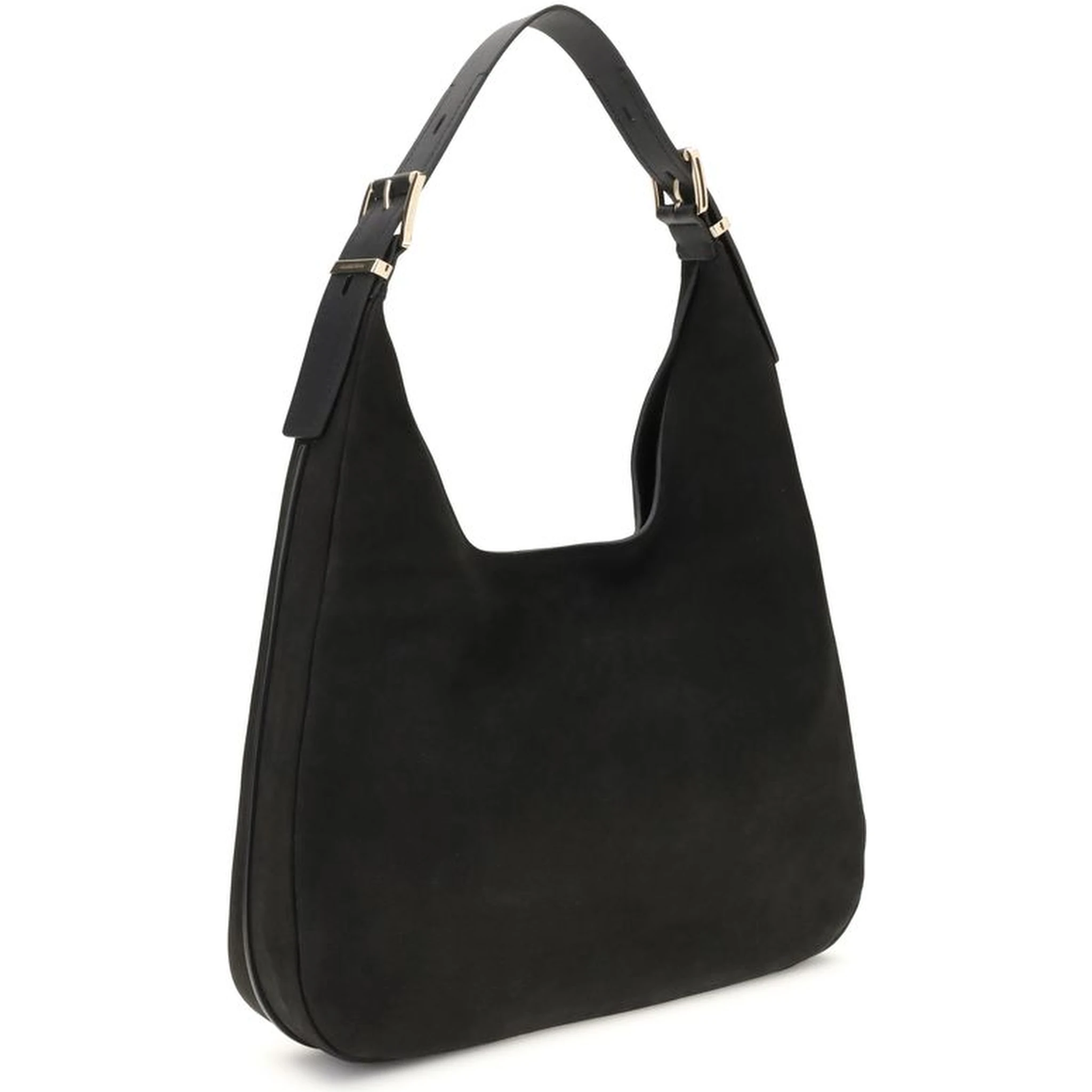Black Calf Leather Bos Taurus Shoulder Bag