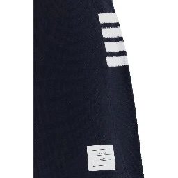 Blue Cotton Mini Skirt