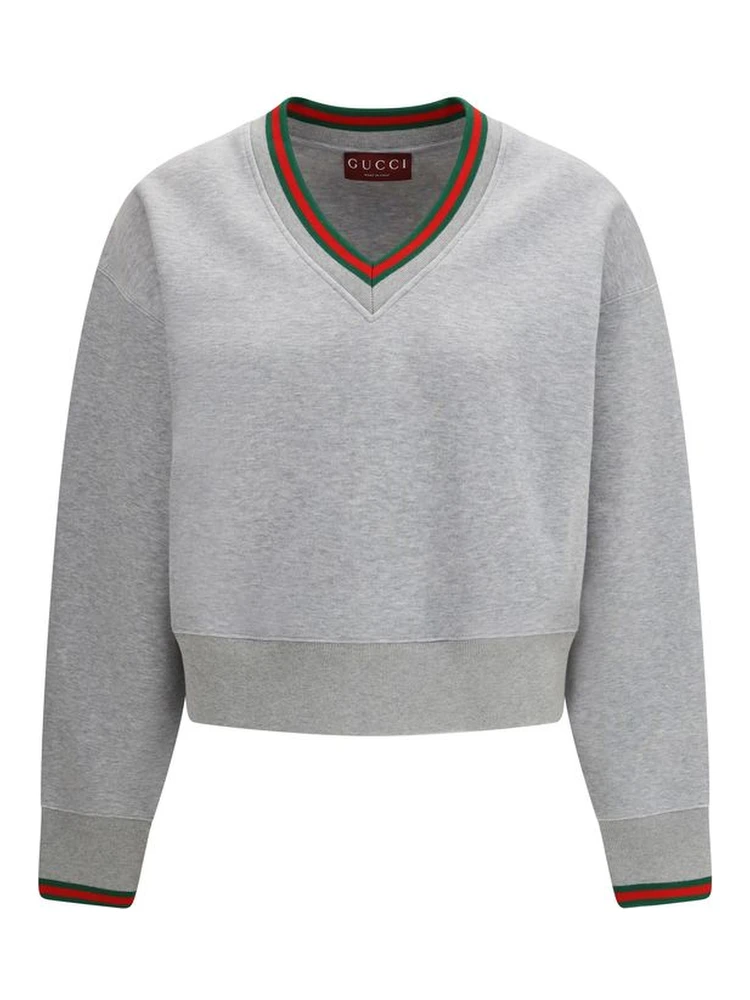 سويت شيرت قطني رمادي