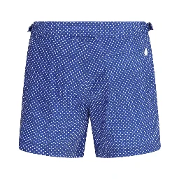 Blue Polyester Shorts
