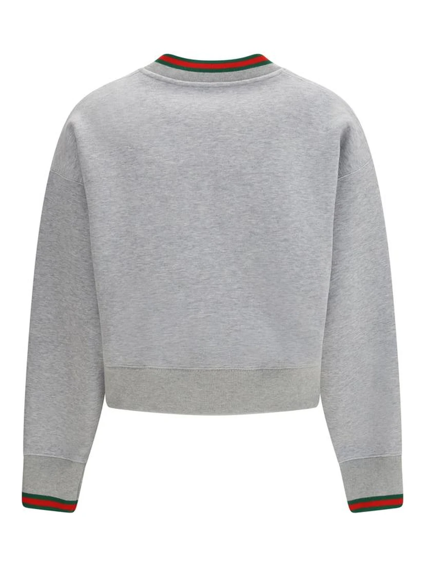 سويت شيرت قطني رمادي