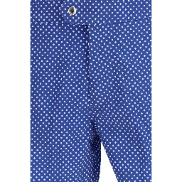 Blue Polyester Shorts