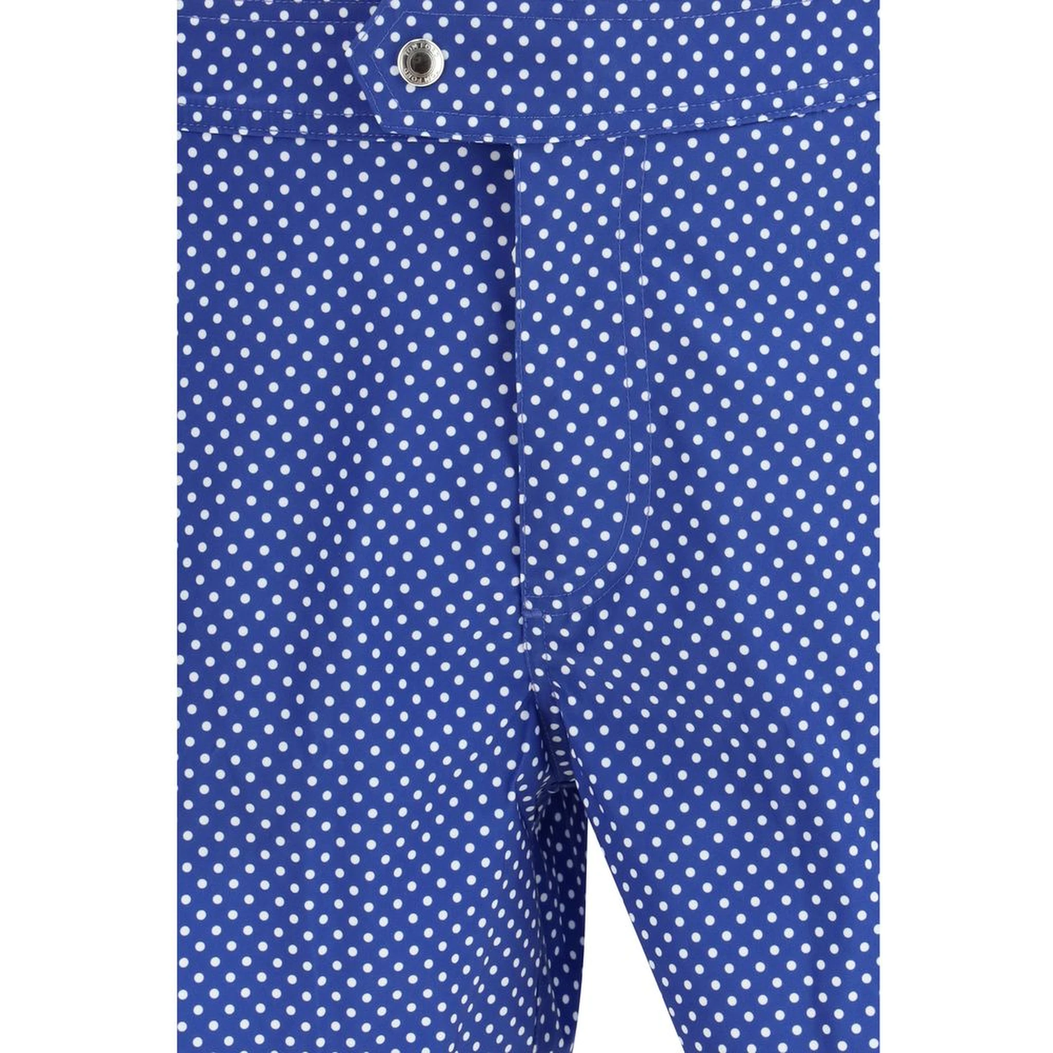 Blue Polyester Shorts