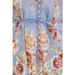 Multicolor Linen Long Dress