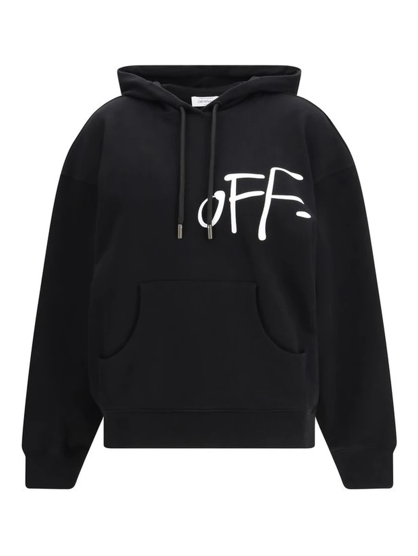 سويت شيرت قطني أسود