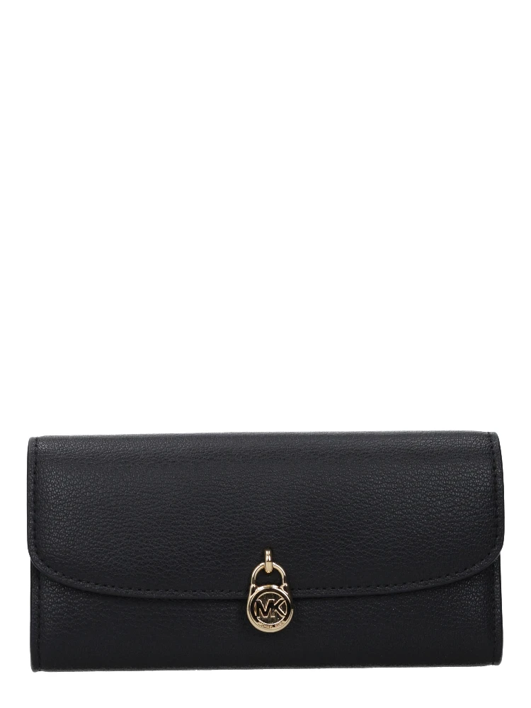 محفظة جلدية سوداء