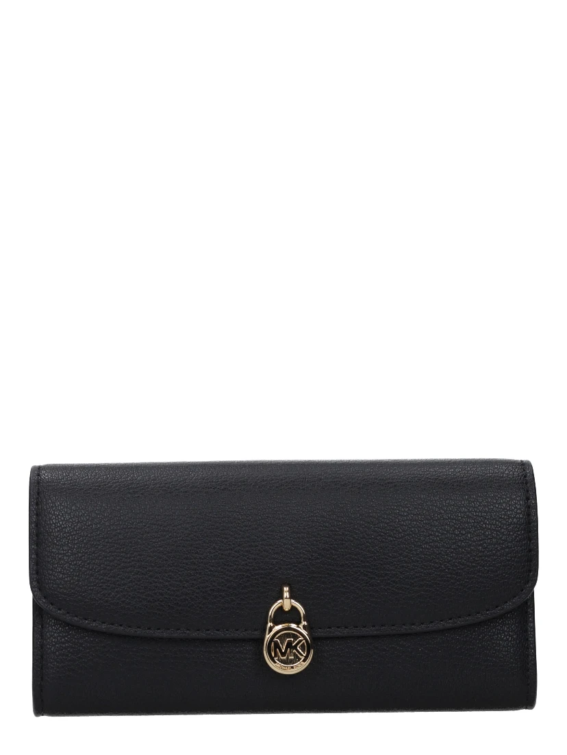 محفظة جلدية سوداء