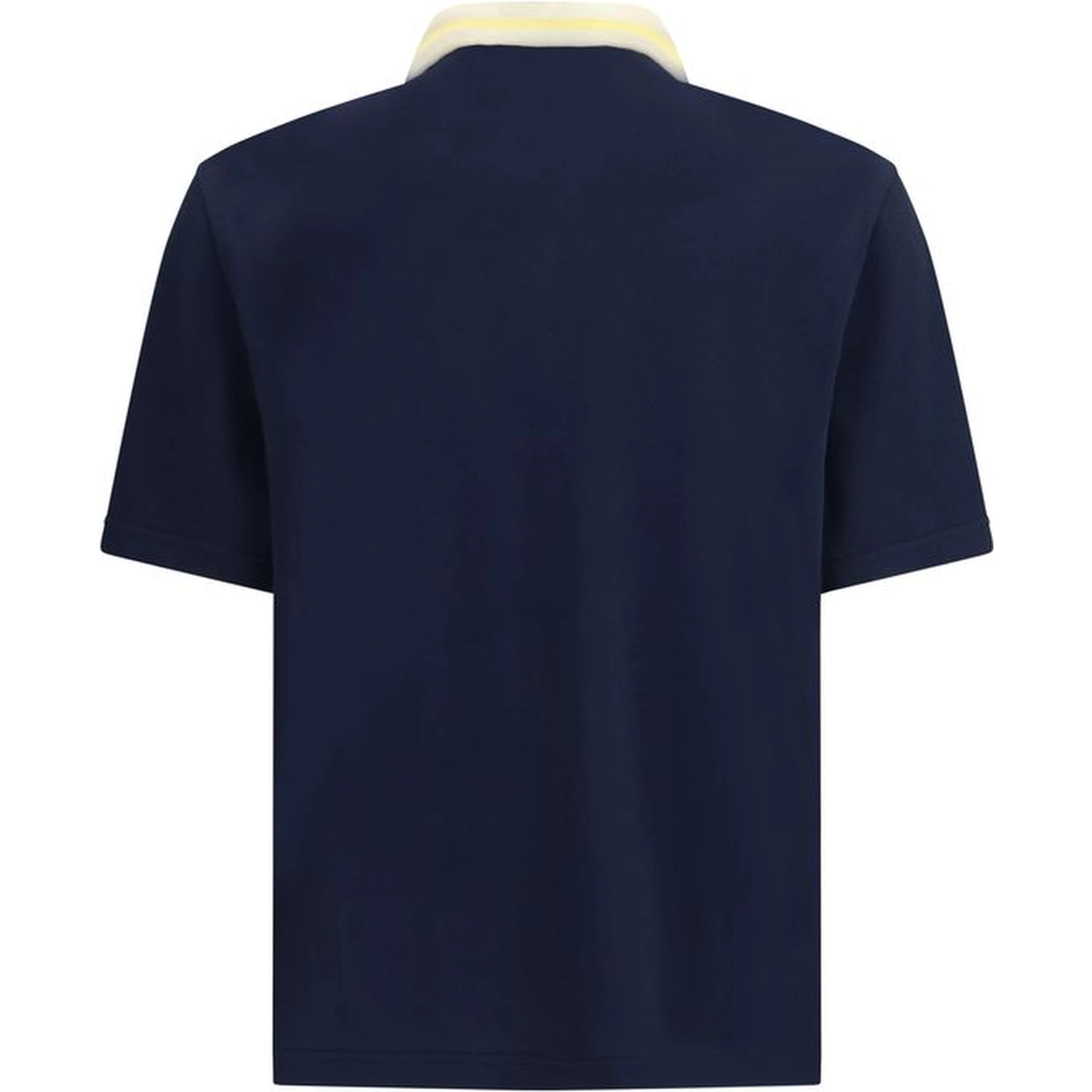 Blue Cotton Polo Shirt