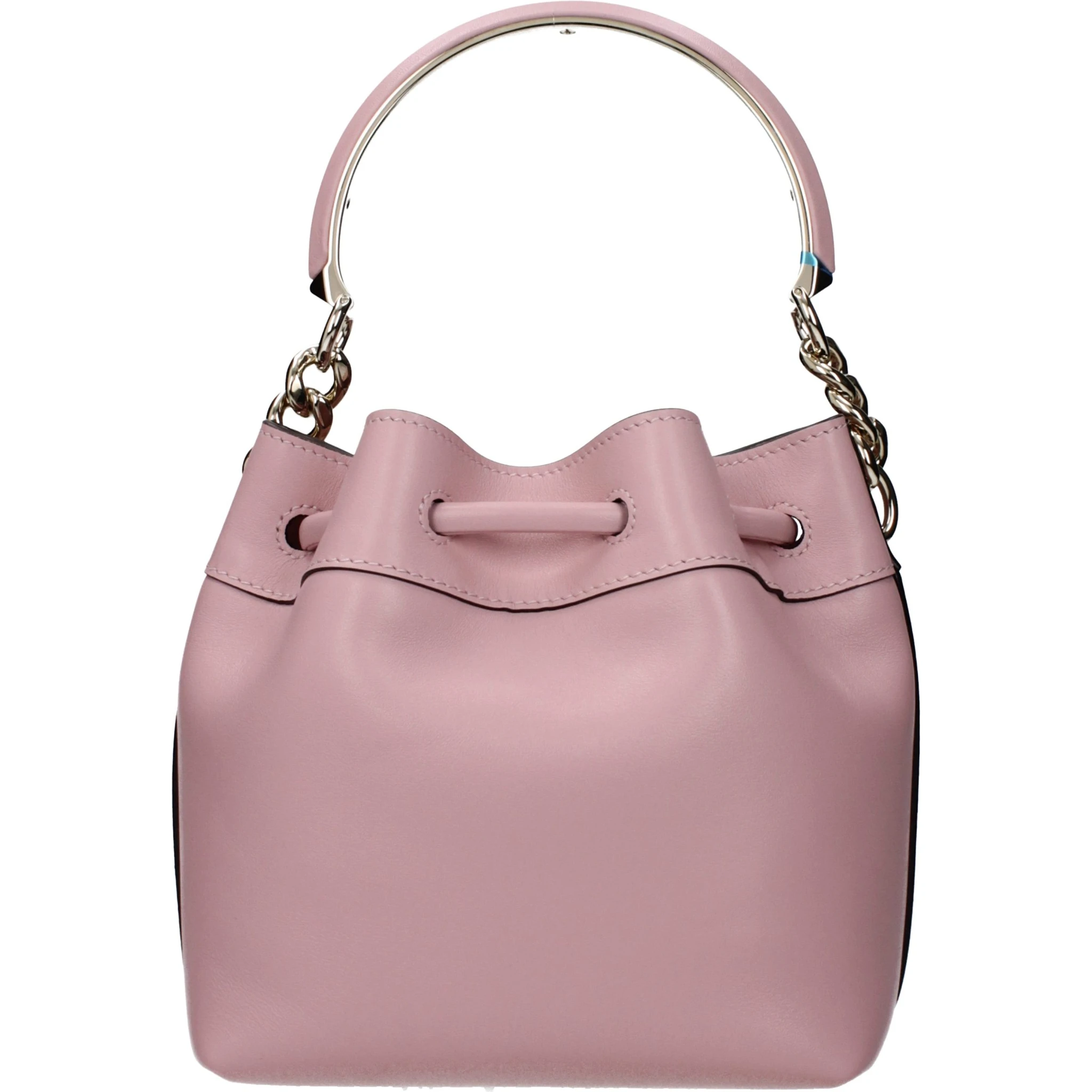 حقيبة يد جلدية وردية