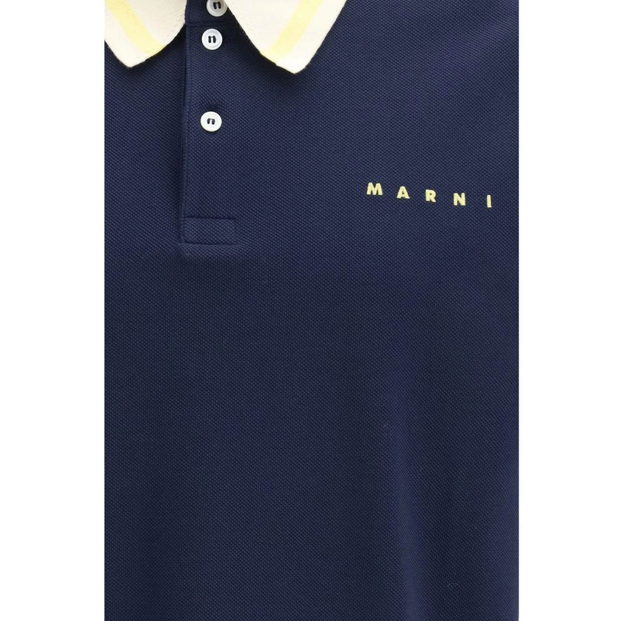 Blue Cotton Polo Shirt