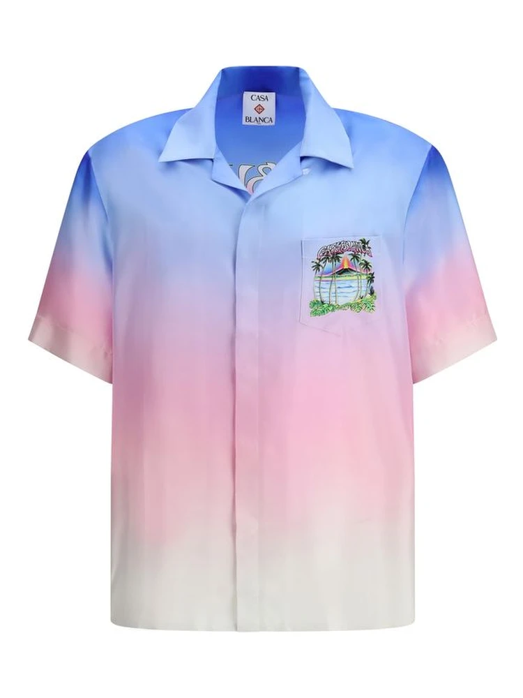 Multicolor Silk Pattern Shirt