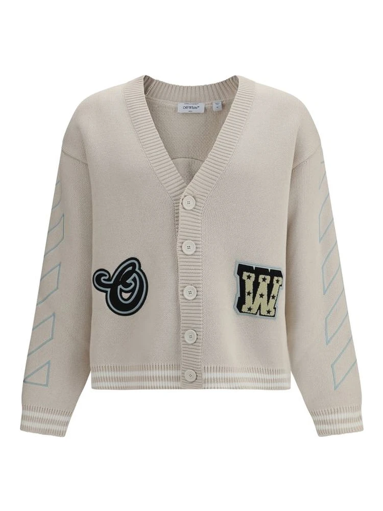 Beige Cotton Cardigan