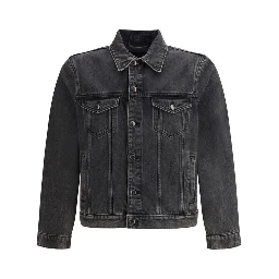 Gray Cotton Denim Jacket