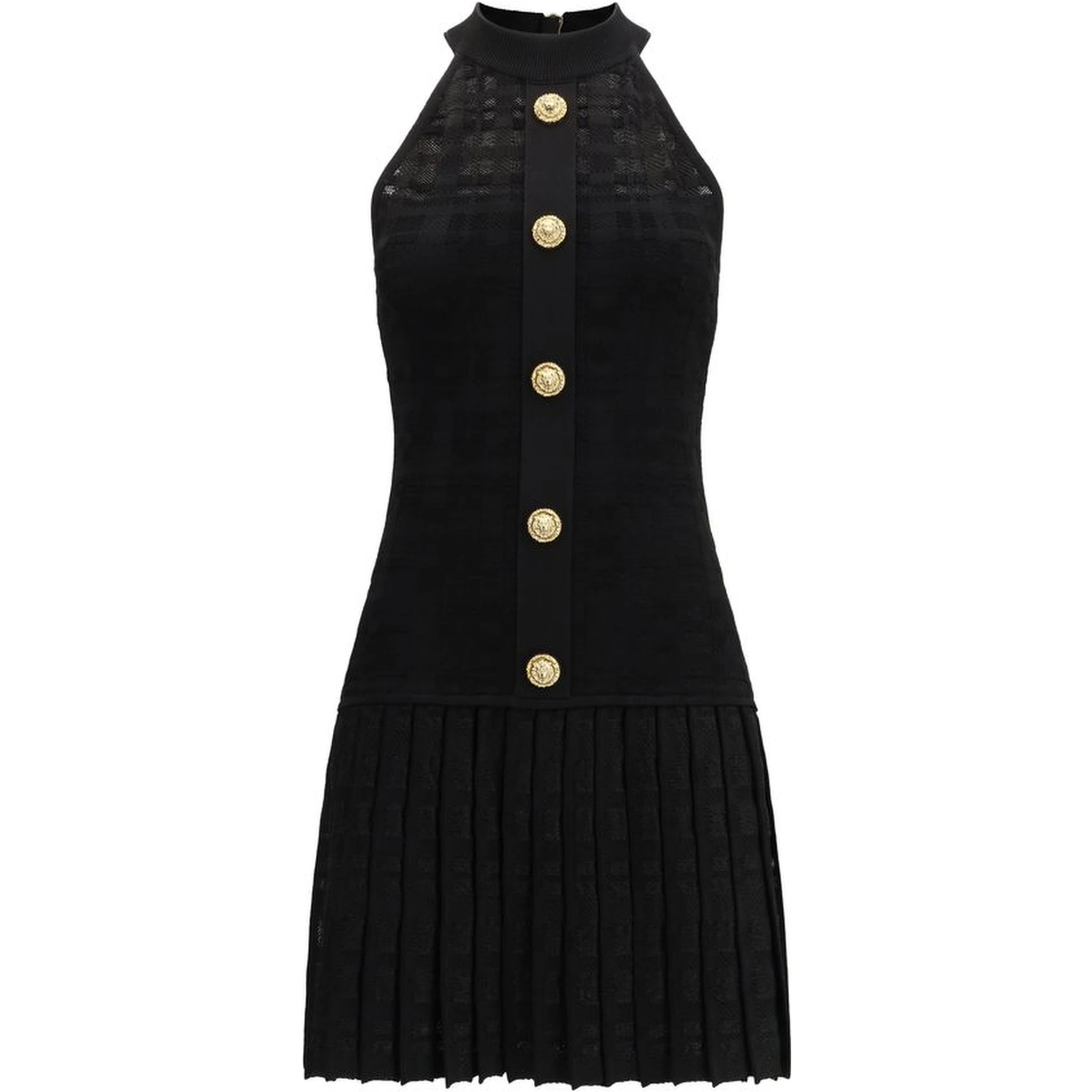 فستان كاجوال أسود من الفسكوز