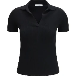 قميص أسود من الصوف بنقشة مميزة