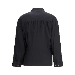 Black Cotton Dress Shirt