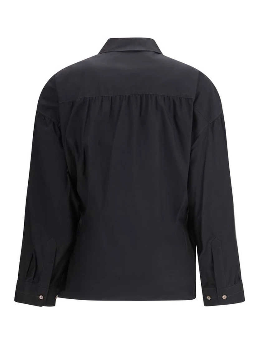 Black Cotton Dress Shirt