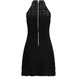 فستان كاجوال أسود من الفسكوز