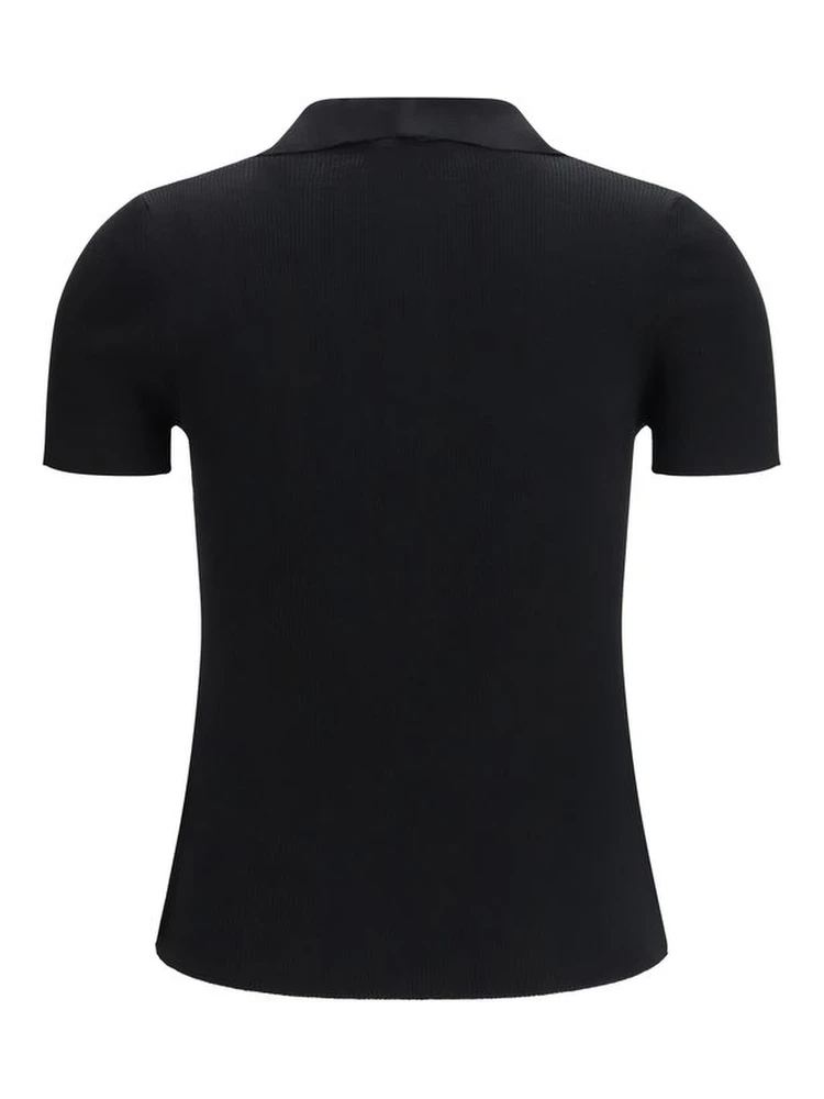 قميص أسود من الصوف بنقشة مميزة alternative