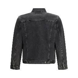 Gray Cotton Denim Jacket