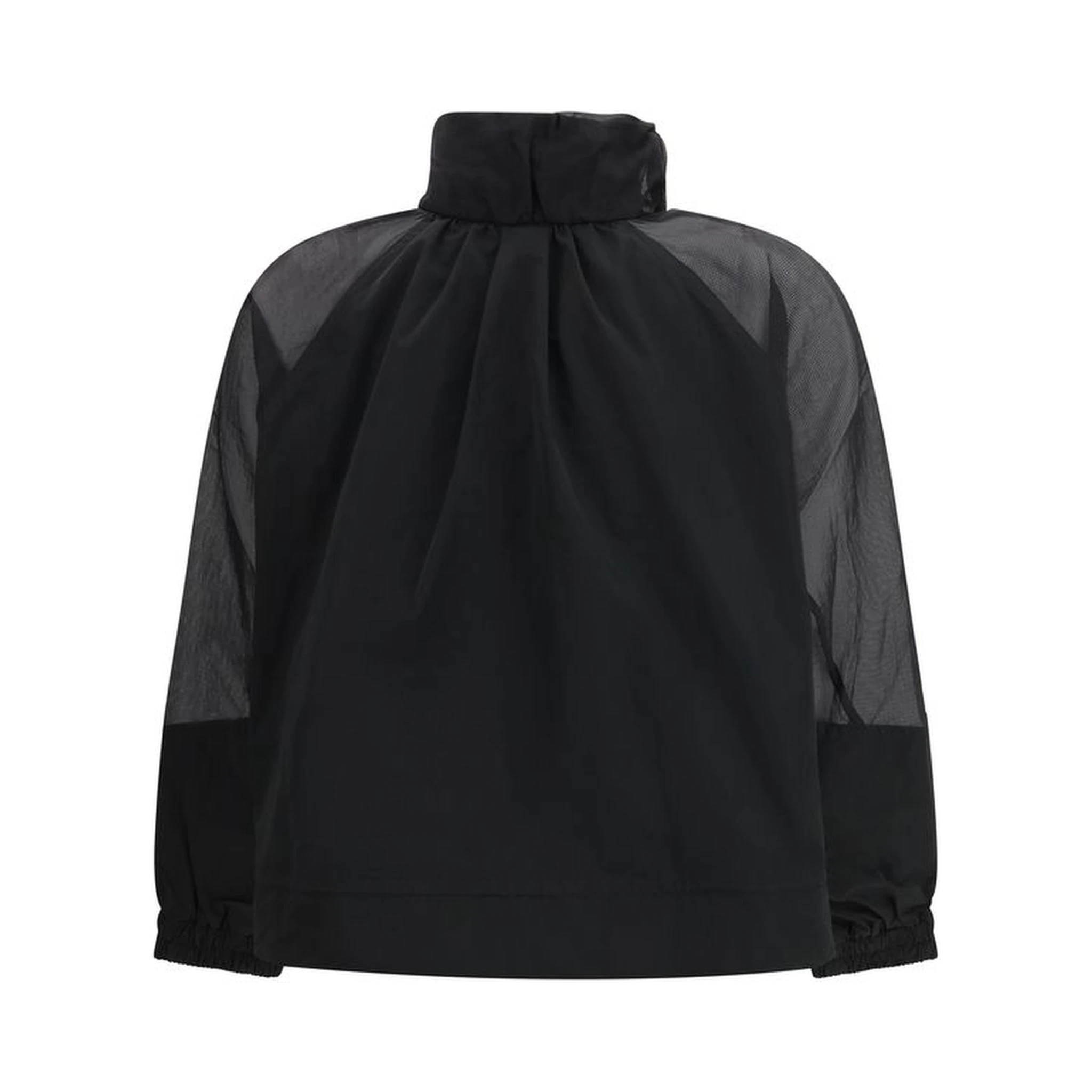 جاكيت خارجي من البوليستر الأسود