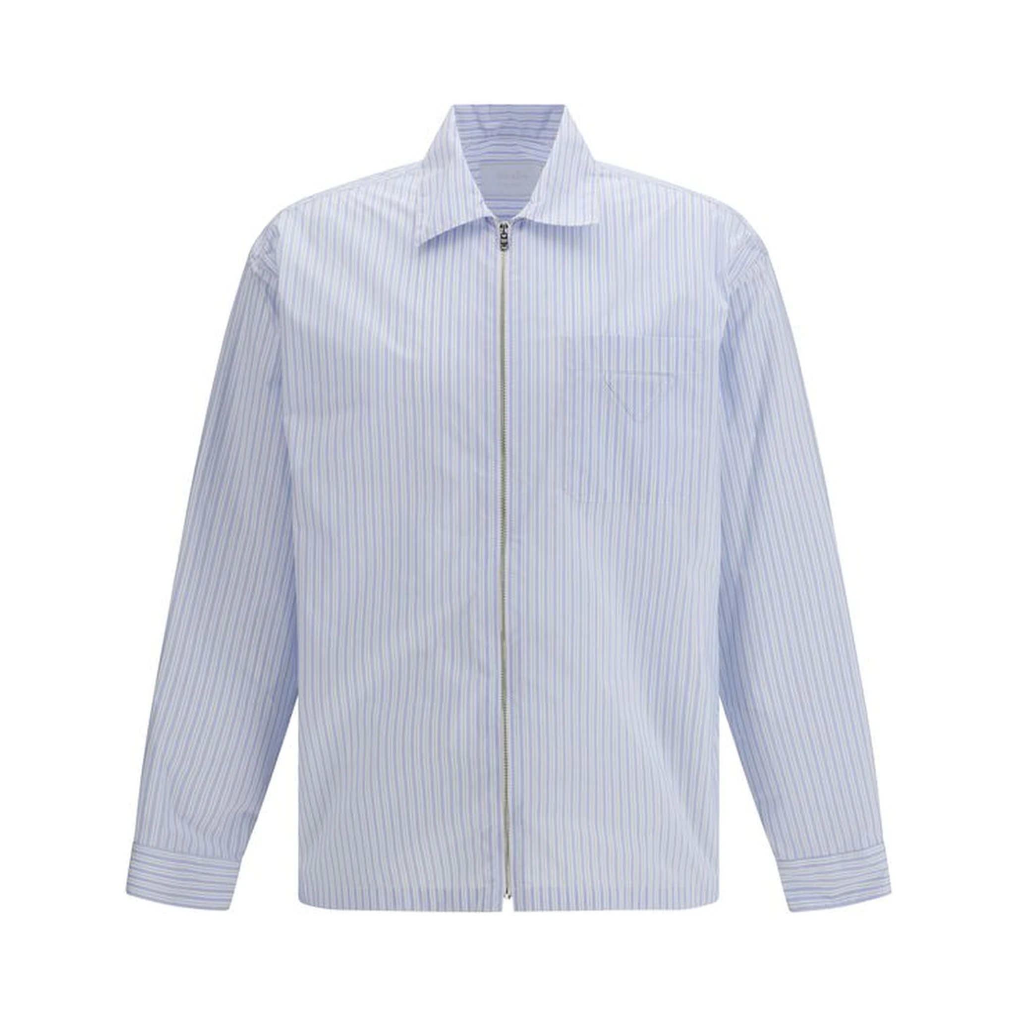 Blue Polyamide Pattern Shirt