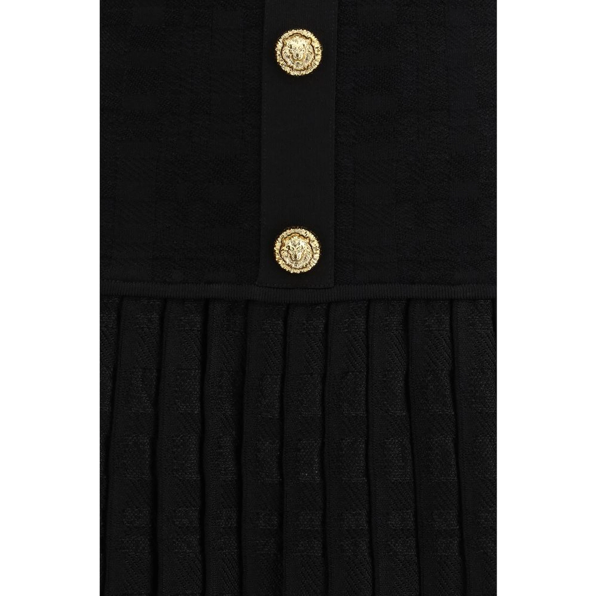 فستان كاجوال أسود من الفسكوز