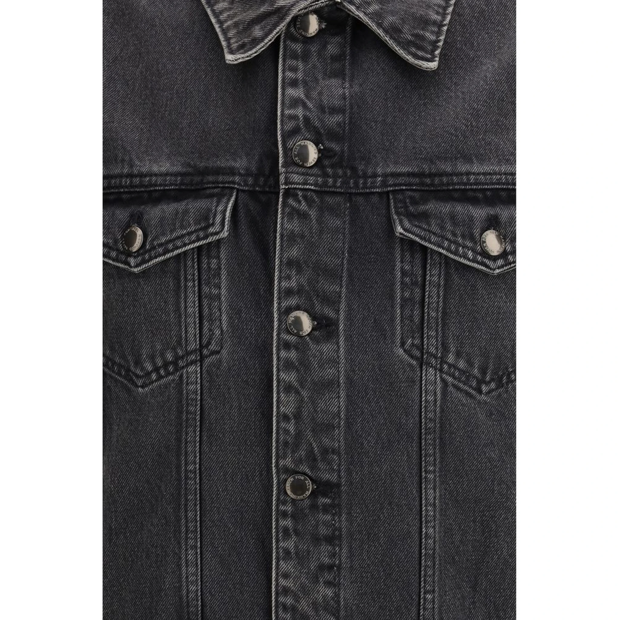 Gray Cotton Denim Jacket