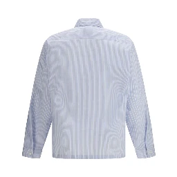 Blue Polyamide Pattern Shirt