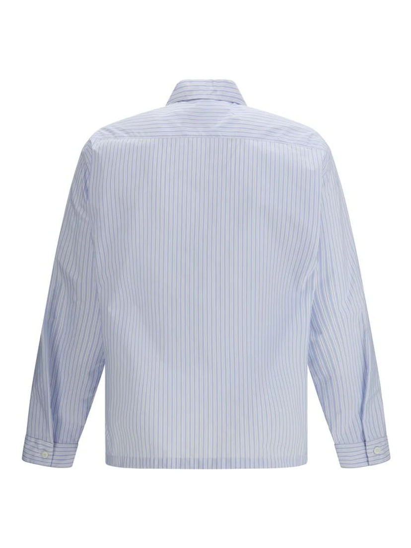 Blue Polyamide Pattern Shirt