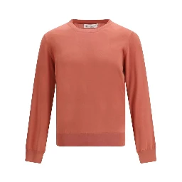 Orange Cotton Sweatshirt