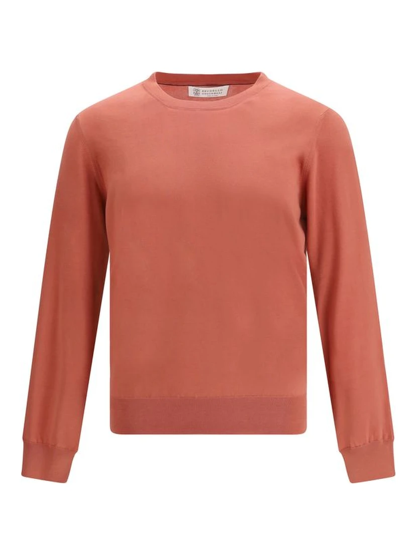 Orange Cotton Sweatshirt