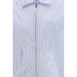 Blue Polyamide Pattern Shirt