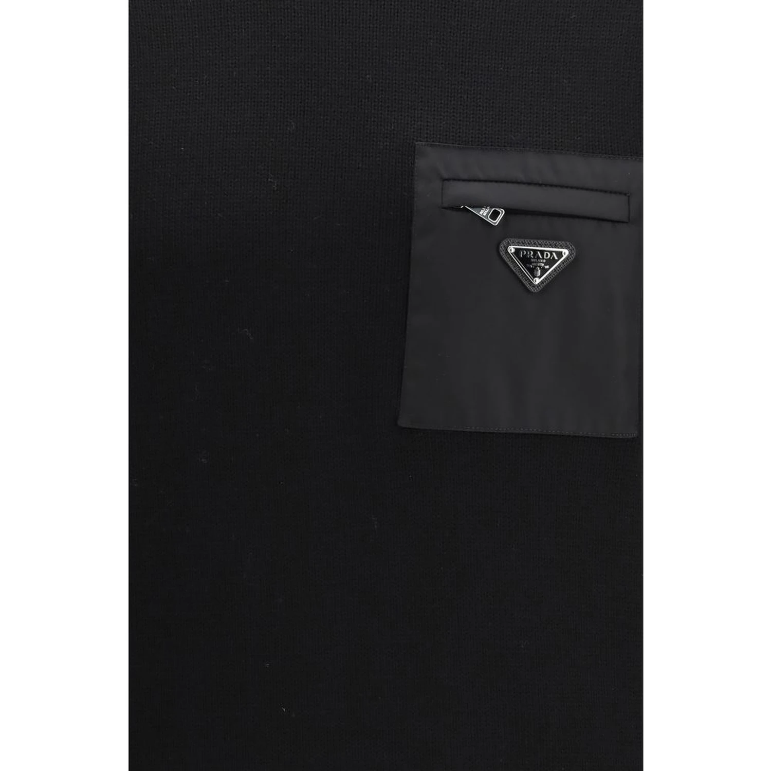 Black Fleece Wool Sweatshirt